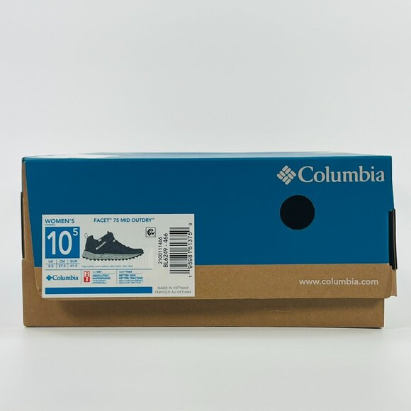 Columbia Women's Facet 75 Mid Outdry 'Nocturnal Cool Green' BL6249-466 size 10.5 - Picture 8 of 8